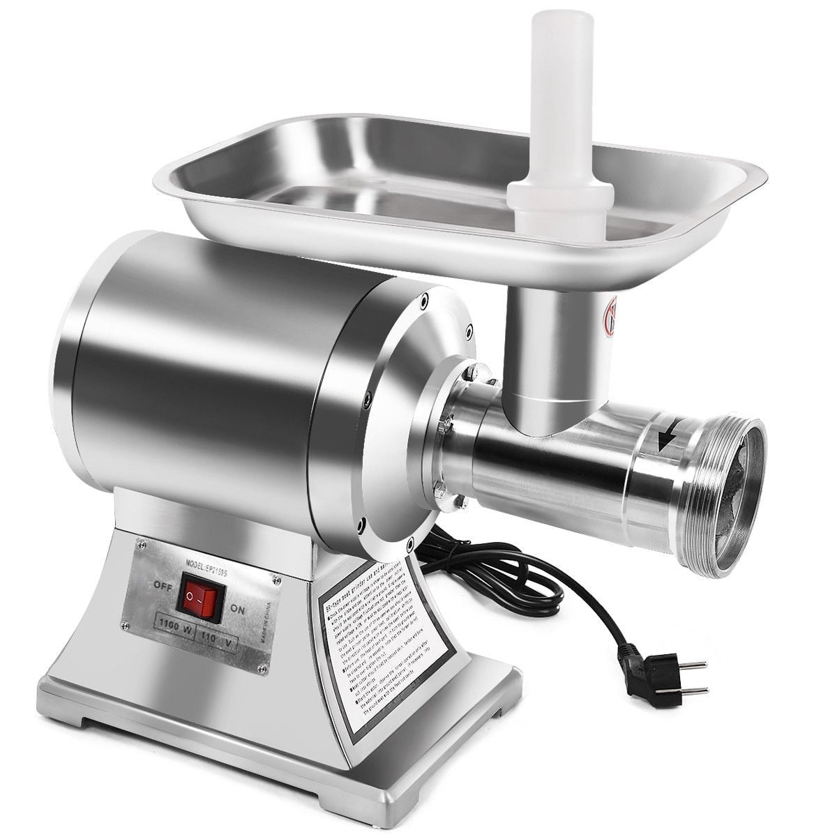 1100W Stainless Steel Heavy Duty #22 Electric Meat Grinder view 5