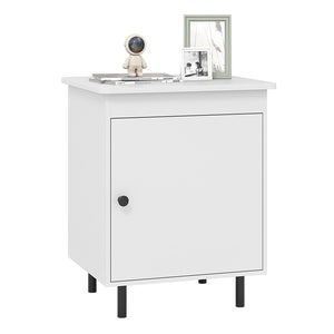 Nightstand Mid Century End Tables with Door-1 Pieces view 4