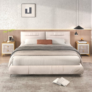 Nightstand with 2 Pull-out Drawers for Living Room Bedroom view 6