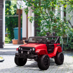 Aosom 12V Battery Powered Kids Ride On Car Off Road Truck Toy w/ Parent Remote