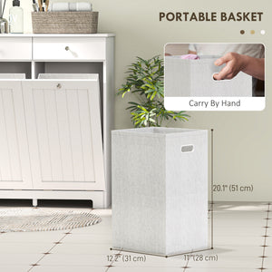 Laundry Cabinet, Tilt Out Laundry Hamper Cabinet with 2 Baskets, Bathroom Hamper Cabinet with 2 Drawers – view 11