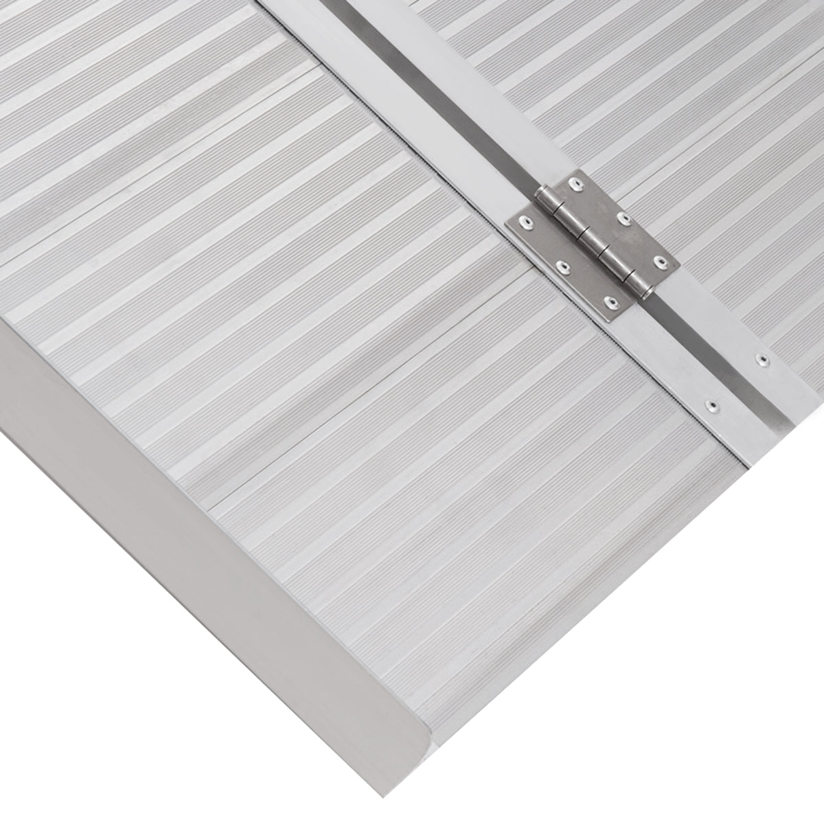 3ft Textured Aluminum Folding Wheelchair Ramp, Portable Threshold Ramp, for Scooter Steps Home Stairs Doorways