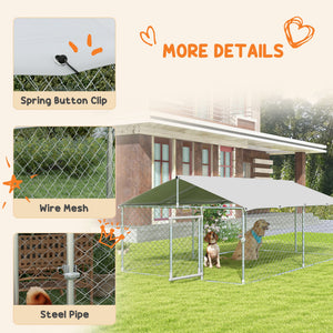 13.1' x 7.5' x 4.9' Outdoor Dog Kennel Dog Run with Waterproof – view 6