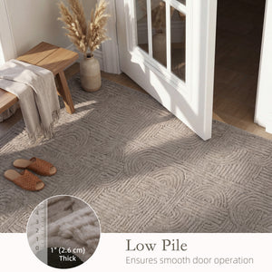 6x9 Area Rug, Luxurious Faux Fur Rug, Non-Slip Floor Carpet for Living Room, Bedroom, Dining Room, Tan – view 13