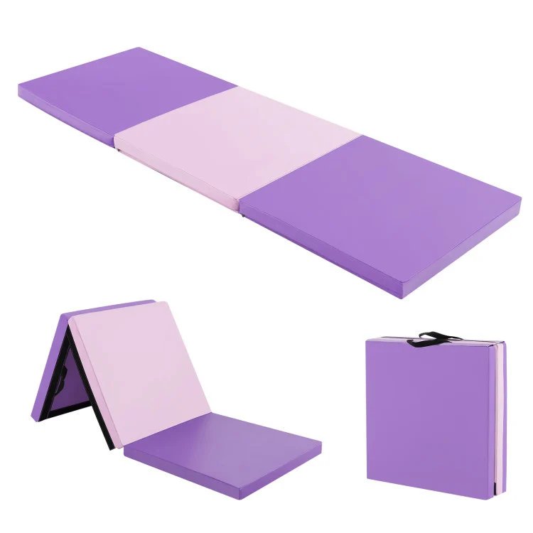 Octagon Tumbling Mat and Tri-Fold Gym Mat Set with Cover view 3