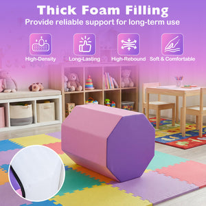 Octagon Tumbling Mat and Tri-Fold Gym Mat Set with Cover view 6