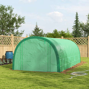 19.5' x 10' x 6.5' Upgraded Tunnel Greenhouse Green House with Mesh Door and Windows – view 7