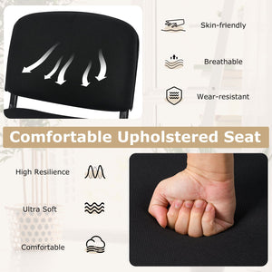 Office Chair with Metal Frame and Padded Cushions for Conference Room-Set of 5 view 8