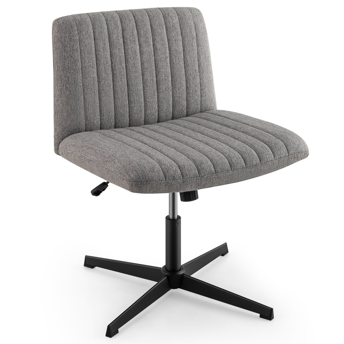 Office Furniture Set: 48 Inches x 36 Inches Mobile Whiteboard+Criss Cross Legged Chair+Linen Upholstered Executive Chair view 5