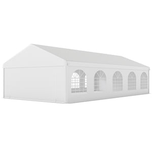 16'x32' Heavy Duty Large Party Tent & Carport with Removable Sidewalls, Portable Garage Canopy Tent, White