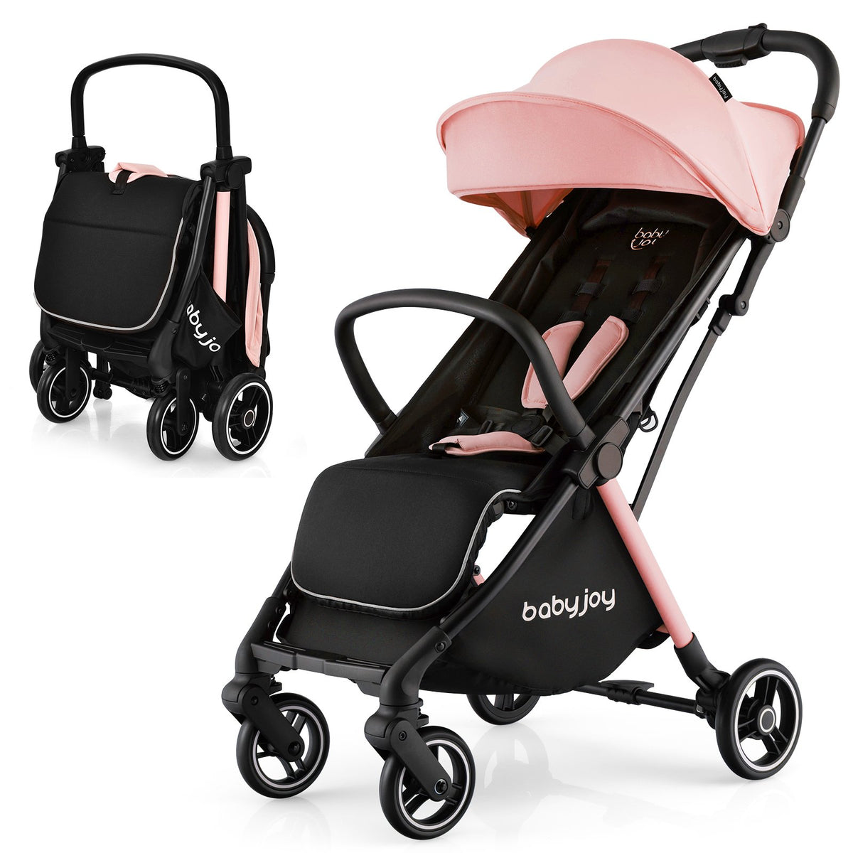 One-Hand Folding Portable Lightweight Stroller with Aluminum Frame view 4
