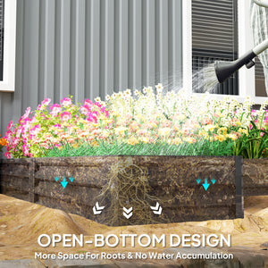 Steel Raised Garden Bed, Set of 5 Large Box Planters for Outdoor Plants Vegetables Flowers Herbs, 8x8x1ft – view 11
