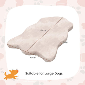 Orthopedic Dog Bed with Memory Foam Support for Large Dogs-Beige view 4