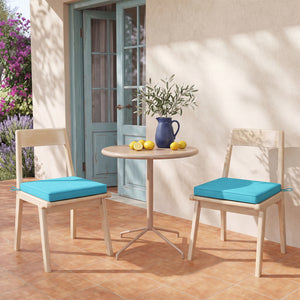 Outdoor Chair Cushion Set of 6 Waterproof Olefin Seat Cushions-Turquoise view 3