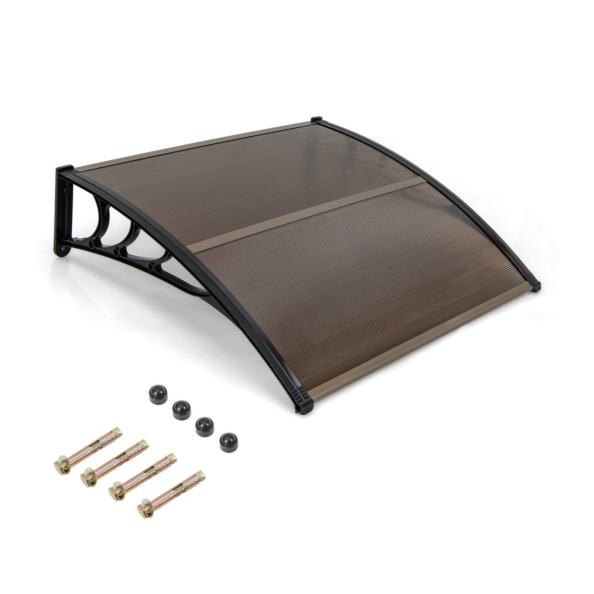 Outdoor Front Door Patio Overhang Awning for Sunlight Rain Snow Wind Protection-48 x 40 Inch view 4