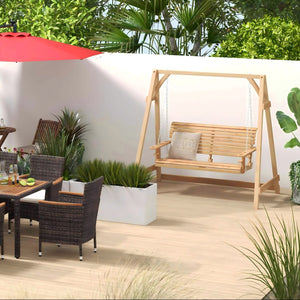 Patio Bundle: Outdoor Furniture Set+Patio Umbrella+Patio Swing+Bistro Set view 3