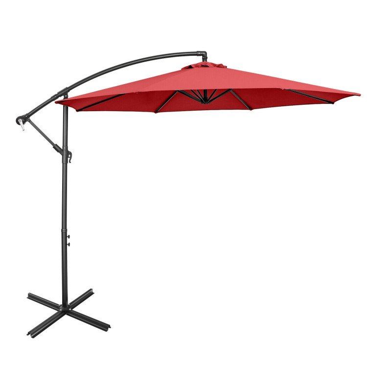 Patio Bundle: Outdoor Furniture Set+Patio Umbrella+Patio Swing+Bistro Set view 7