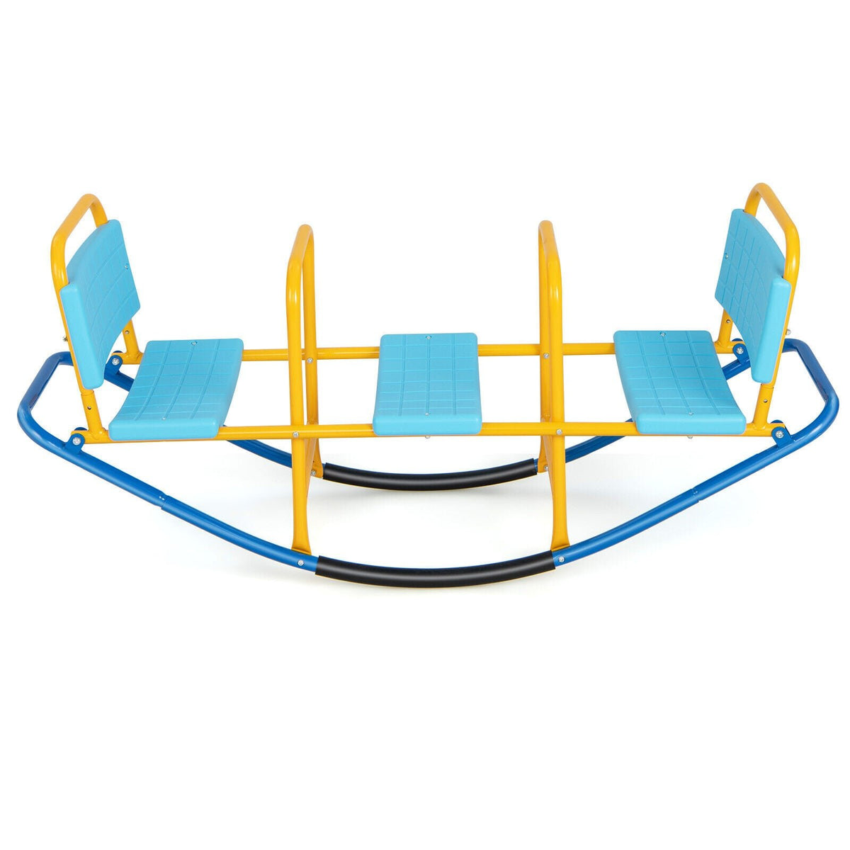 Outdoor Kids Seesaw Swivel Teeter for 3 to 8 Years Old-Blue view 4