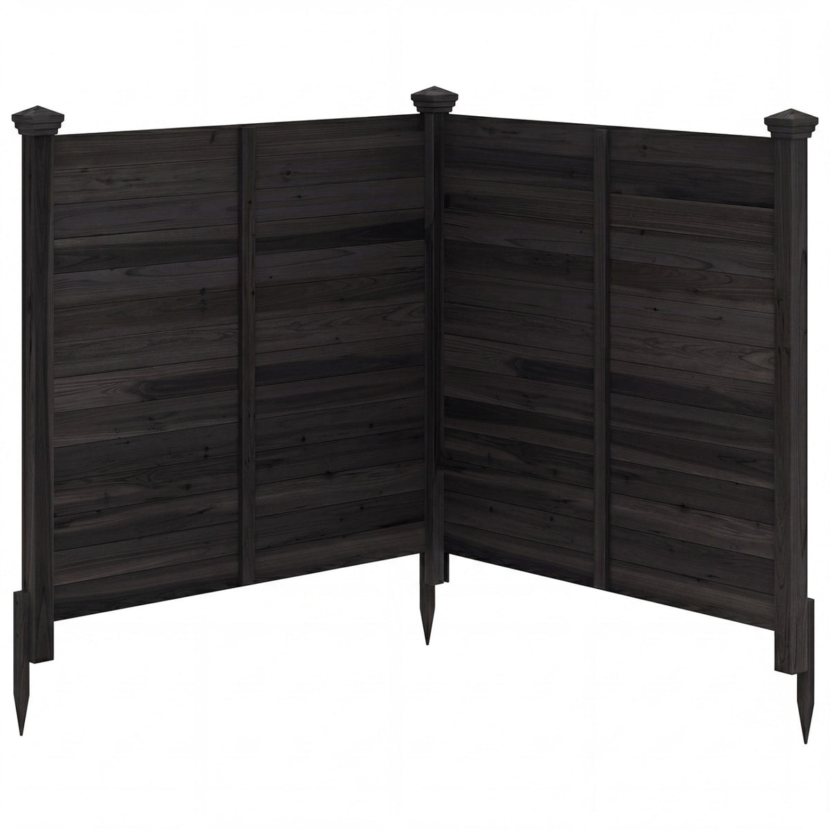 Outdoor Privacy Air Conditioner Fence for Outside and Backyard-Black view 4