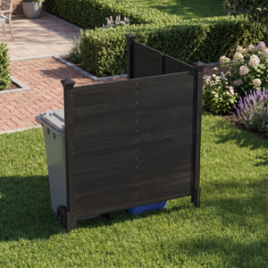 Outdoor Privacy Air Conditioner Fence for Outside and Backyard-Black view 7