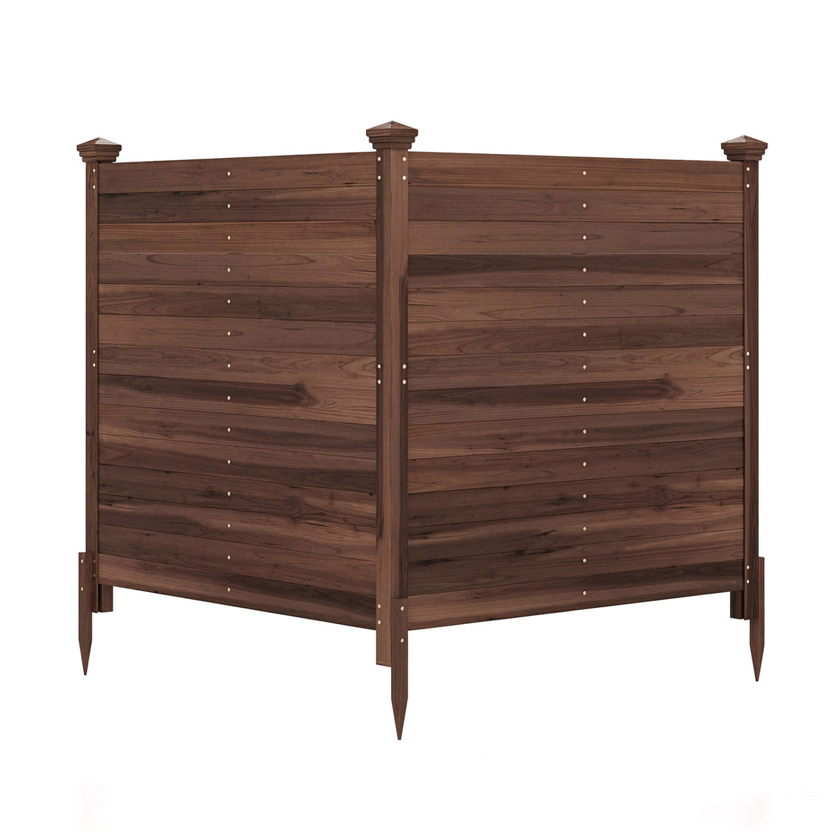 Outdoor Privacy Air Conditioner Fence for Outside and Backyard-Brown