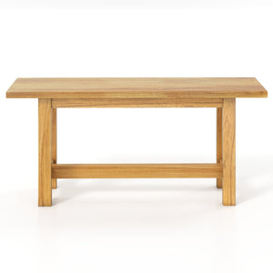 Outdoor Teak Wood Bench for Porch Backyard and Poolside view 4