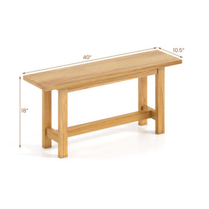 Outdoor Teak Wood Bench for Porch Backyard and Poolside view 5