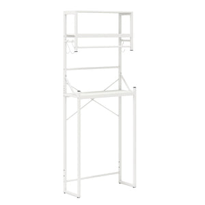 Over the Toilet Storage Rack 3-Tier Over Toilet Bathroom Organizer with Towel Holder-White view 4