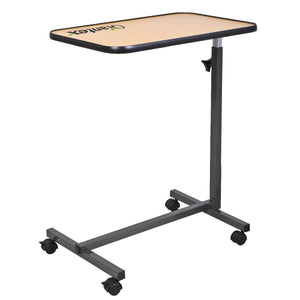 Beige Overbed Rolling Table Food Tray view 4