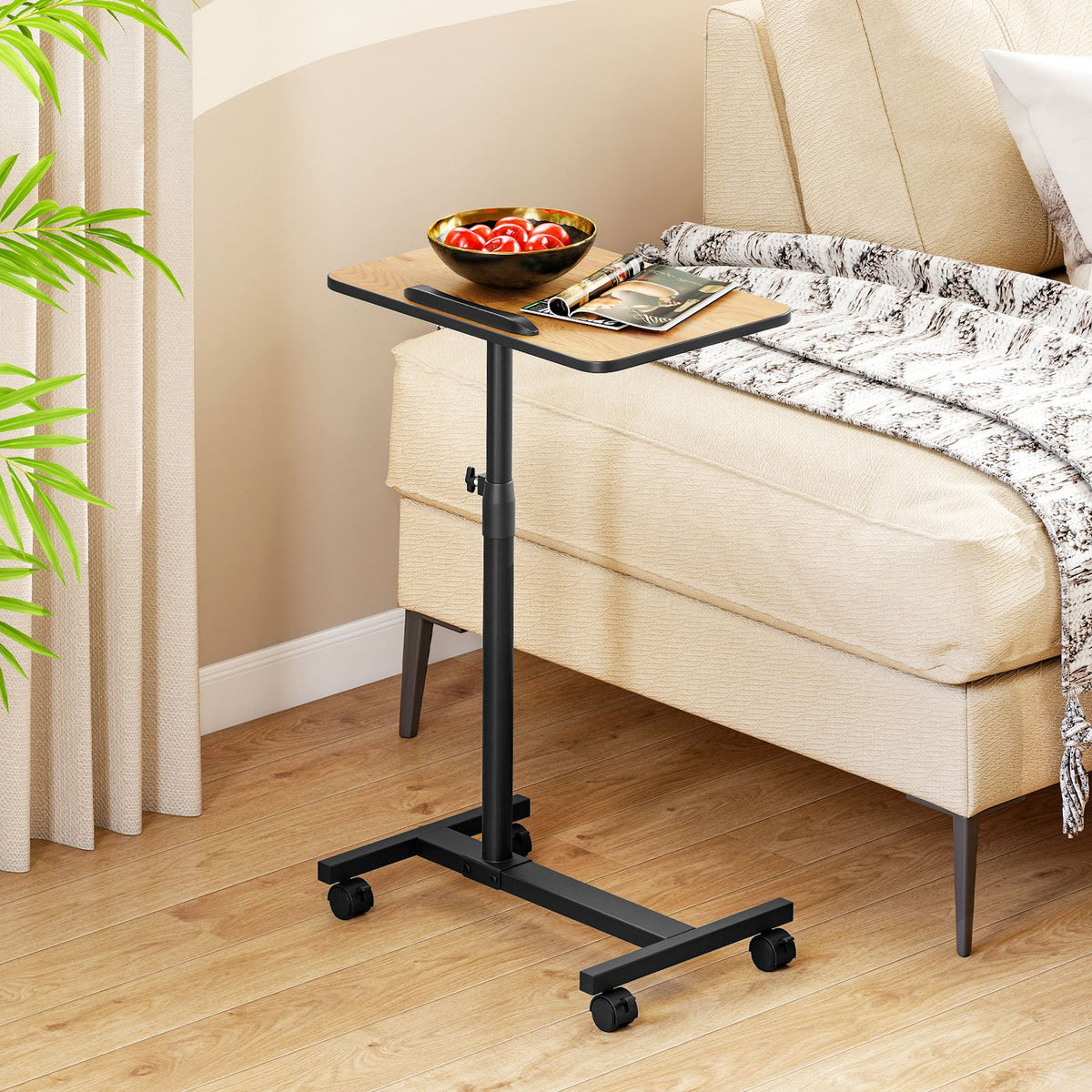 Overbed Rolling Food Tray Table view 3