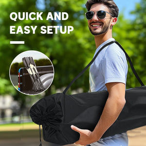 Portable Camp Chair, Double Camping Chair with Cup Holders and Carry Bag, Support 551 lbs, Dark Green – view 12