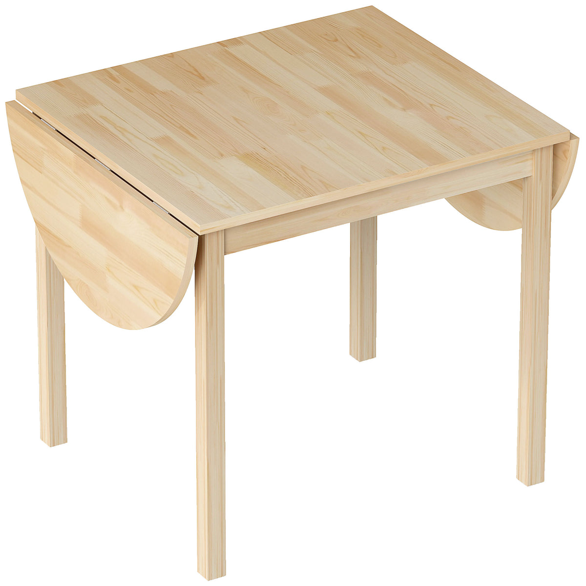 Solid Wood Kitchen Table, Drop Leaf Tables for Small Spaces, Folding Dining Table, Black – view 15