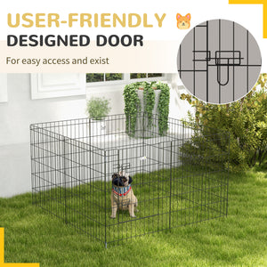 30inch Foldable Metal Exercise Pet Playpen Yard Dog Puppy Kennel Cage 8 Panel