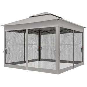 11' x 11' Pop Up Canopy 2-Tier Soft Top Shelter Event Tent w/ Netting Carry Bag for Patio Backyard Garden – view 15