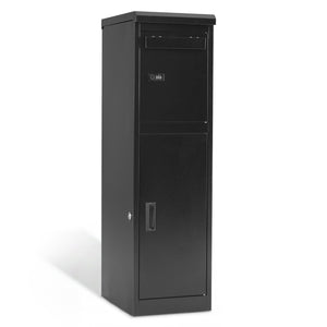 Package Delivery Box for Outside with Lockable Doors Coded Lock-Black