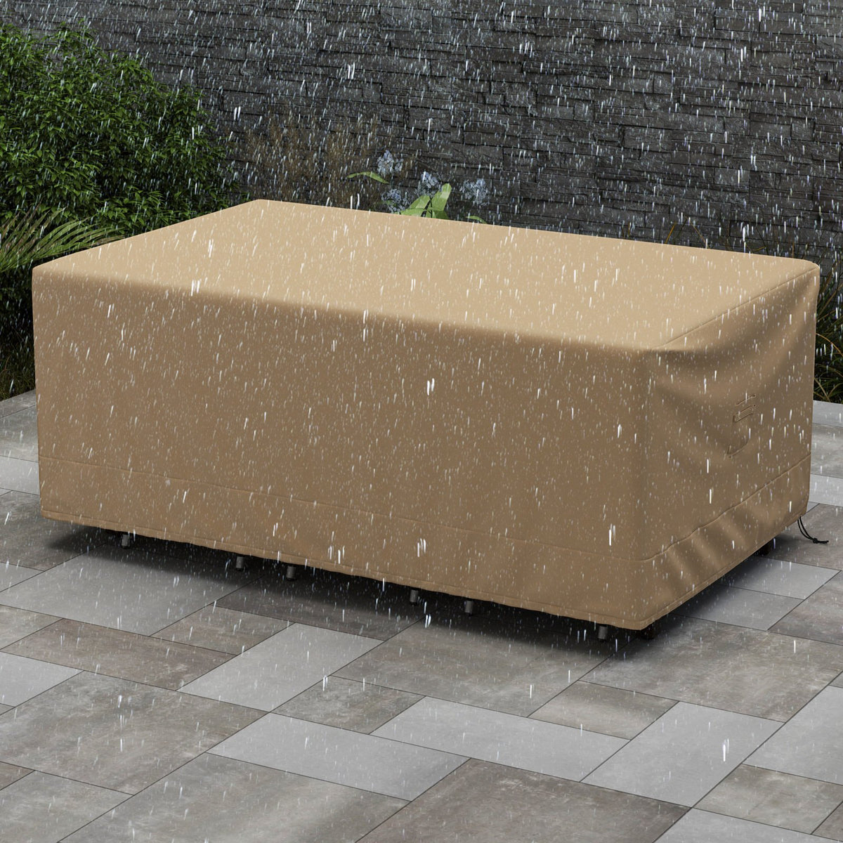 Patio Furniture Cover with Padded Handle and Click-Close Straps-90 x 50 x 32 inches view 3