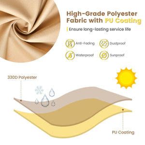Patio Furniture Cover with Padded Handle and Click-Close Straps-90 x 50 x 32 inches view 6