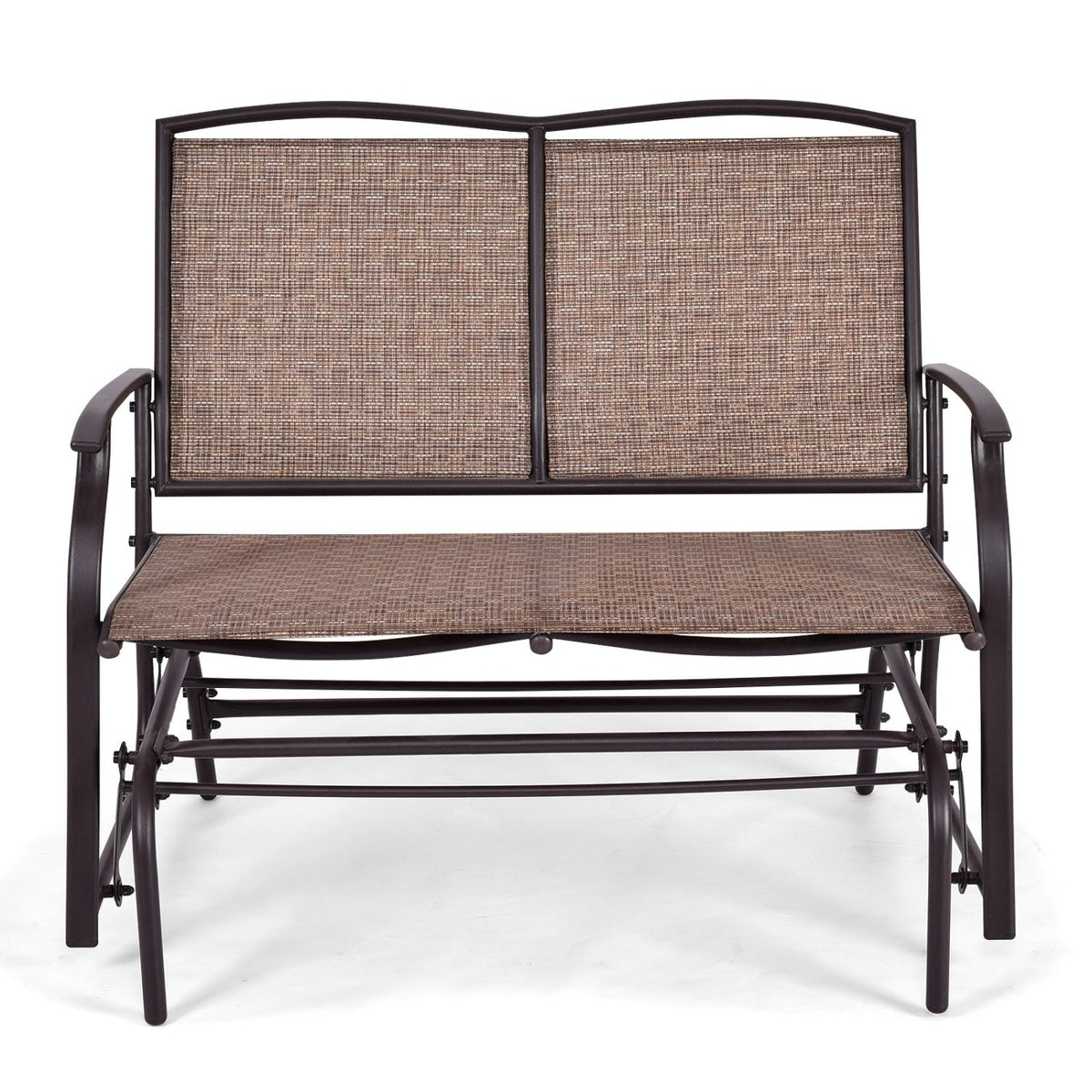 Outdoor Iron Patio Rocking Chair for Backyard and Lawn view 4