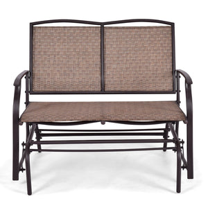 Outdoor Iron Patio Rocking Chair for Backyard and Lawn view 4