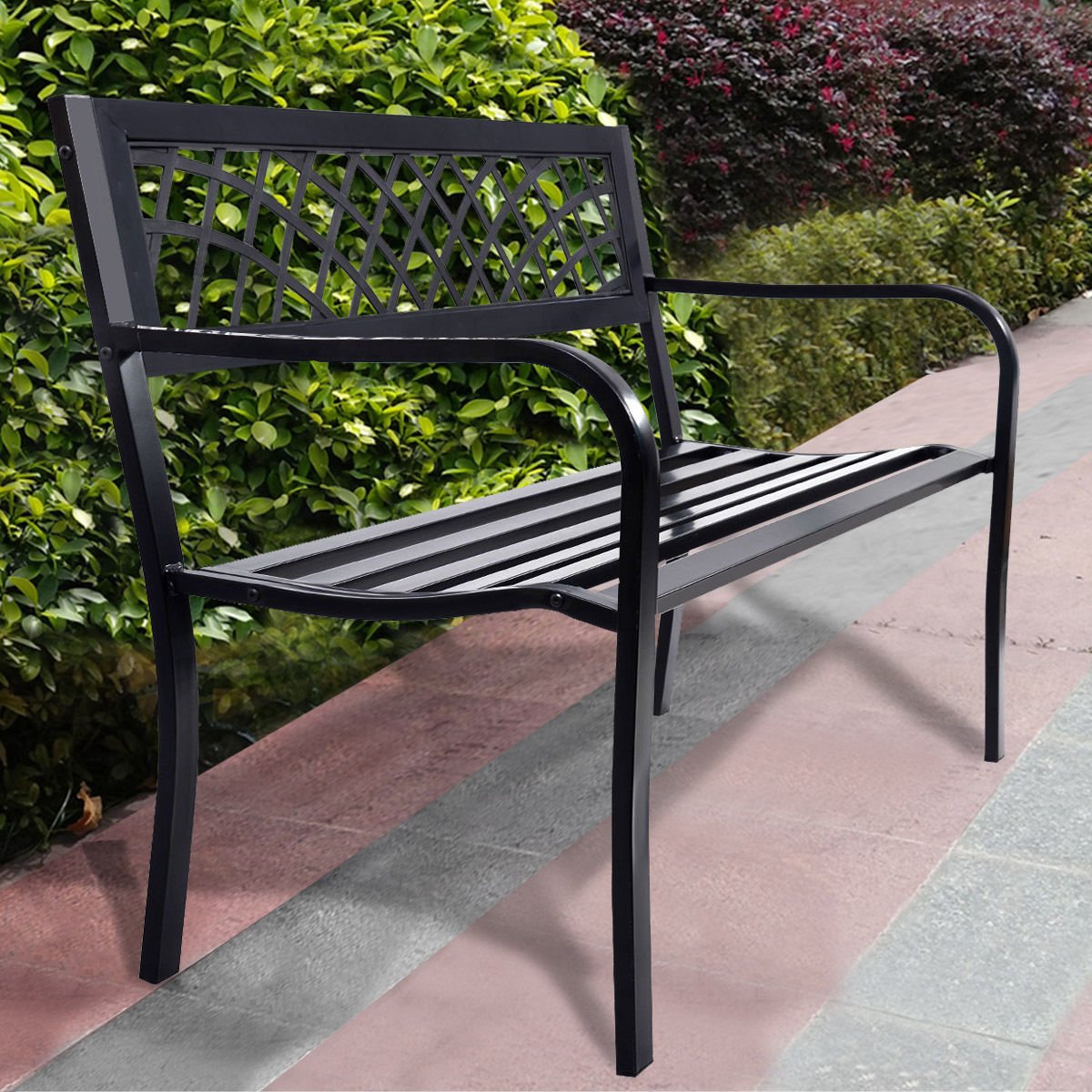 Bench Deck with Steel Frame for outdoor view 3