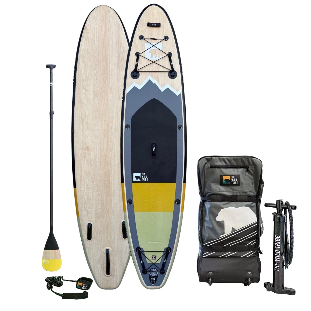 Peyto 11' Inflatable Paddleboard, Gold or Blue, 325 lb Capacity | The Wild Tribe