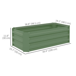 39" x 39" x 12" Set of 2 Raised Garden Bed, Elevated Planter Box with Galvanized Steel Frame for Growing – view 23