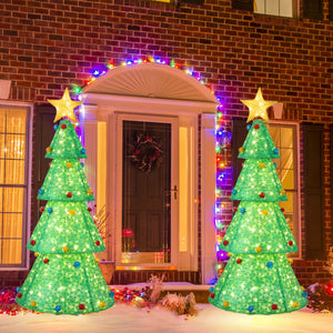 Pop-Up Christmas Tree with 200 Warm White LED Lights view 3