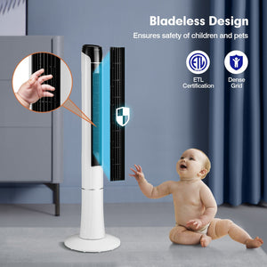 Portable 48 Inches Tower Fan with Remote Control-White view 9