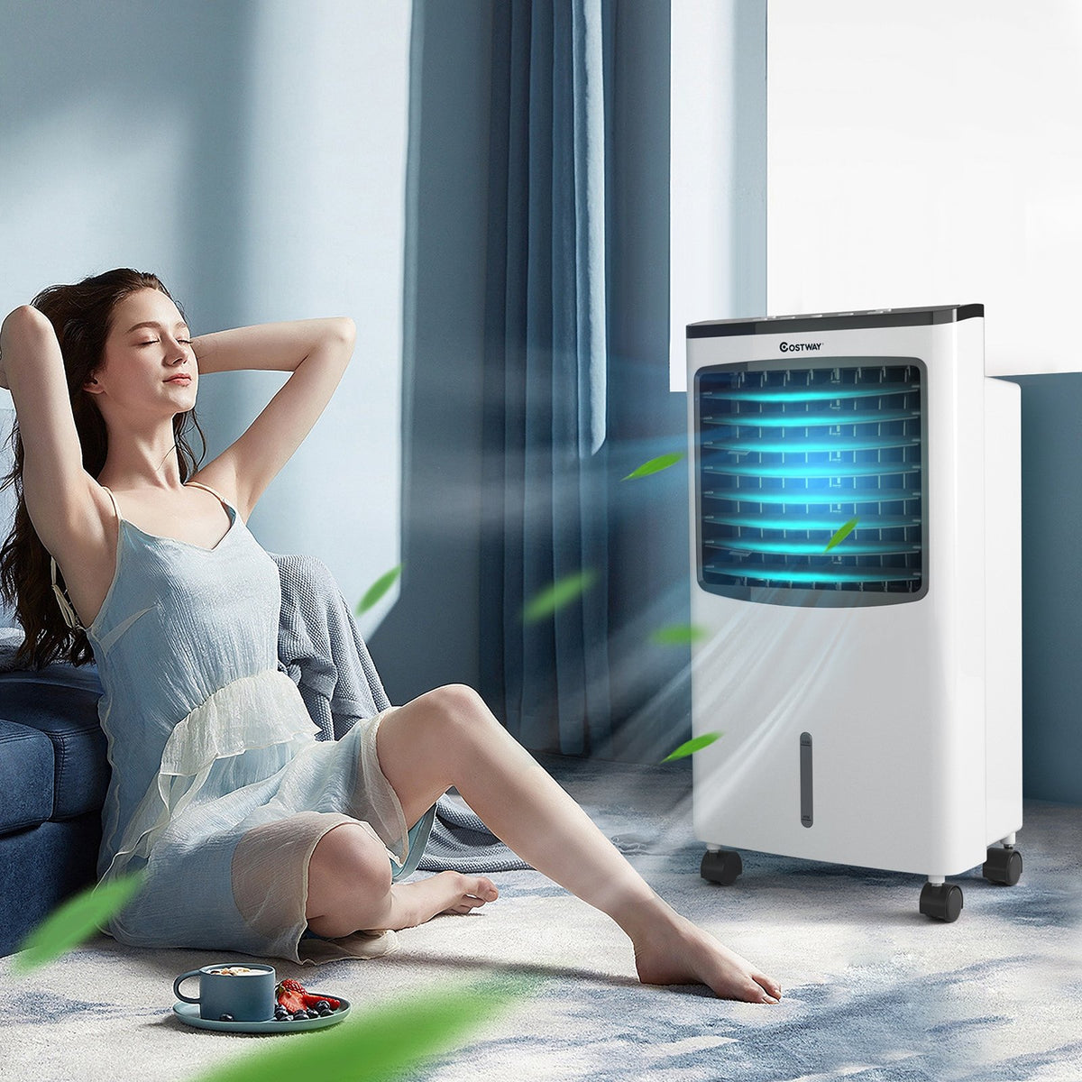 3-in-1 Portable Evaporative Air Conditioner Cooler with Remote Control view 6