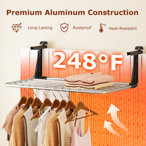 Portable Aluminum Clothes and Towel Drying Rack view 6