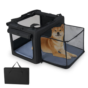 Portable Foldable Pet Carrying Bag with 2 Openings and Comfy Cushion-M view 4