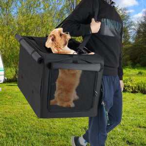 Portable Foldable Pet Carrying Bag with 2 Openings and Comfy Cushion-M view 9