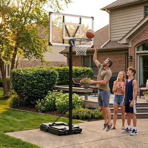 Portable Basketball Hoop with 4.43-10 Ft Adjustable Height view 2