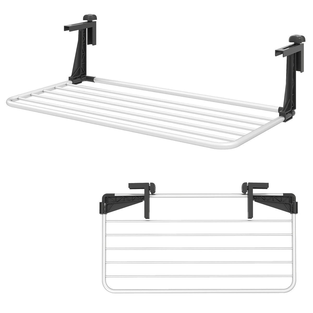Portable Clothes Drying Rack Aluminum Towel Rack with Adjustable and Foldable Brackets view 4